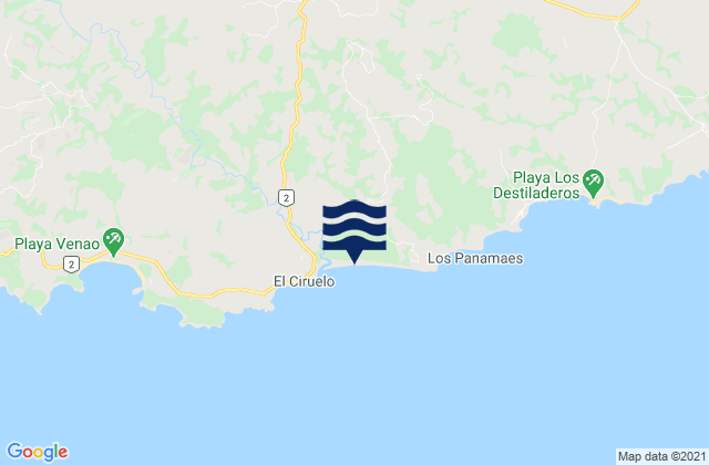Distrito de Pedasí, Panamaの潮見表地図