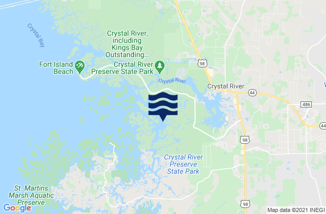 Dixie Bay (Salt River Crystal Bay), United Statesの潮見表地図