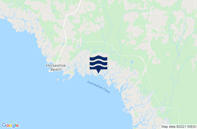 Dixie County, United Statesの潮見表地図