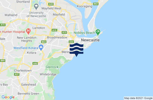 Dixon Park, Australiaの潮見表地図