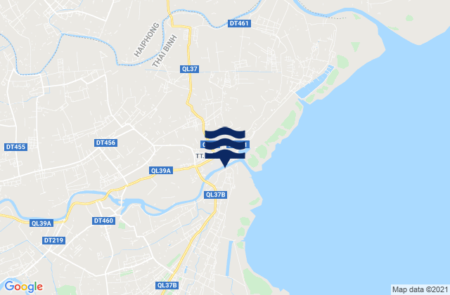 Diêm Điền, Vietnamの潮見表地図