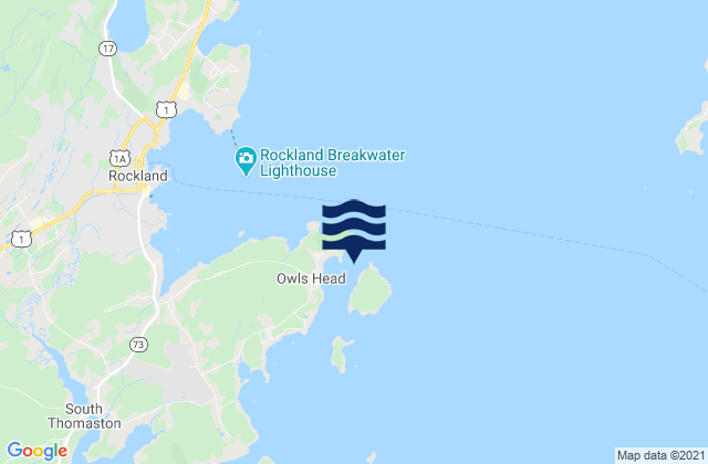 Dodge Point-Monroe Island between, United Statesの潮見表地図