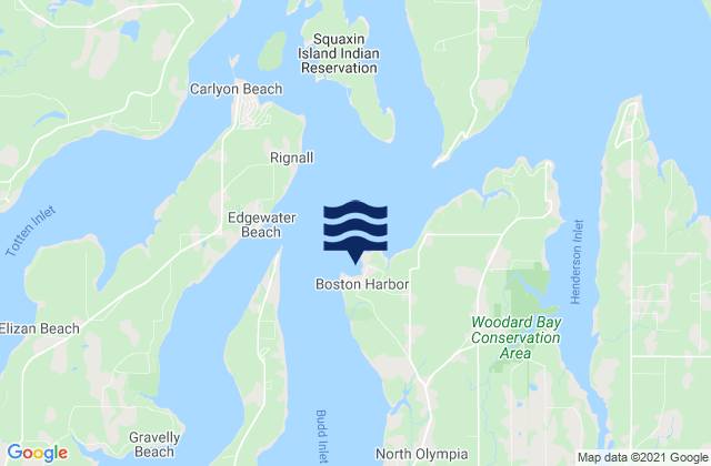 Dofflemeyer Point Boston Hbr. Budd Inlet, United Statesの潮見表地図