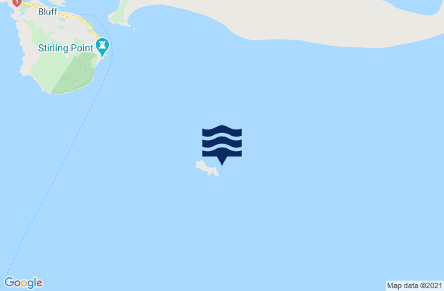 Dog Island, New Zealandの潮見表地図
