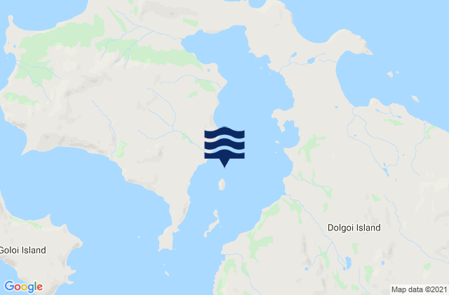 Dolgoi Harbor (Dolgoi Island), United Statesの潮見表地図