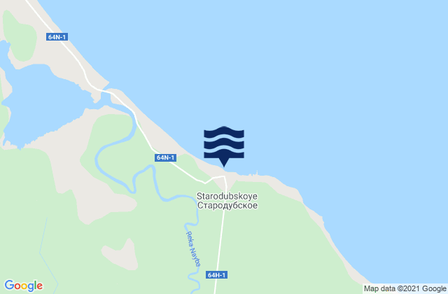 Dolinsk, Russiaの潮見表地図