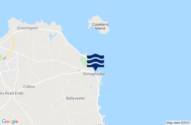 Donaghadee, United Kingdomの潮見表地図