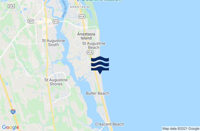 Dondanville Road, United Statesの潮見表地図