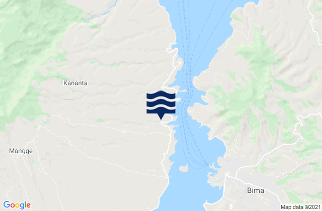 Donggo, Indonesiaの潮見表地図