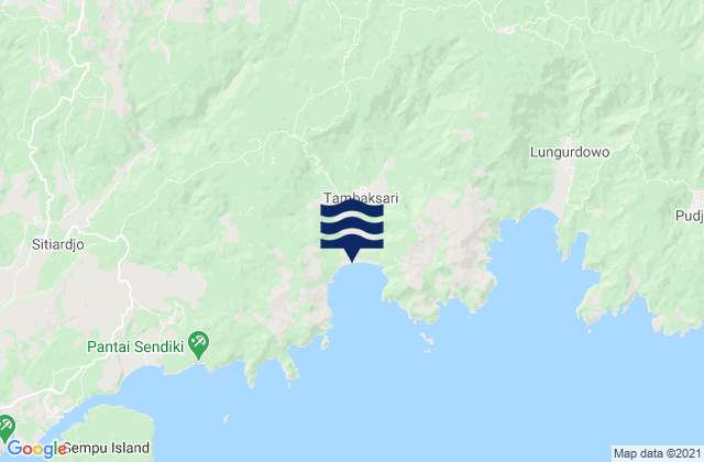 Donorejo, Indonesiaの潮見表地図