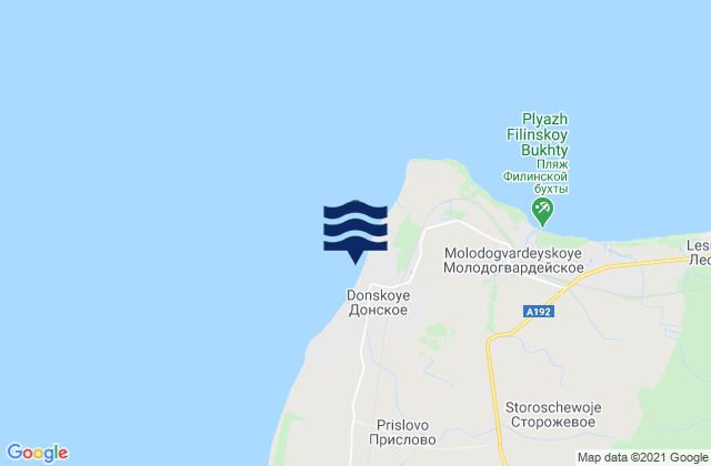 Donskoye, Russiaの潮見表地図