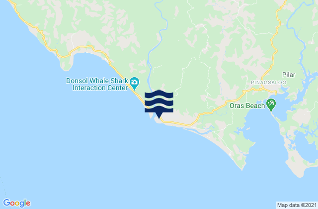 Donsol, Philippinesの潮見表地図