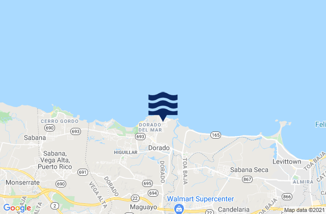 Dorado, Puerto Ricoの潮見表地図