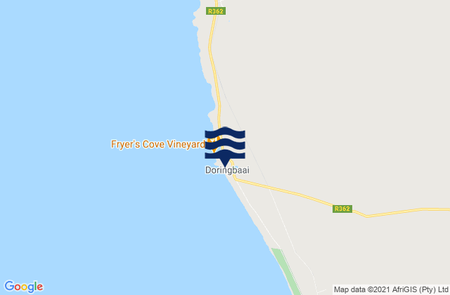 Doring Bay, South Africaの潮見表地図