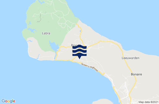Dorp Rincón, Bonaire, Saint Eustatius and Saba の潮見表地図