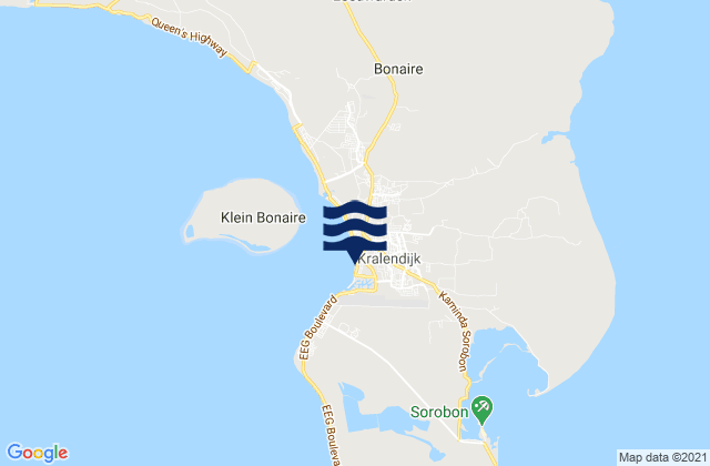 Dorp Tera Kora, Bonaire, Saint Eustatius and Saba の潮見表地図