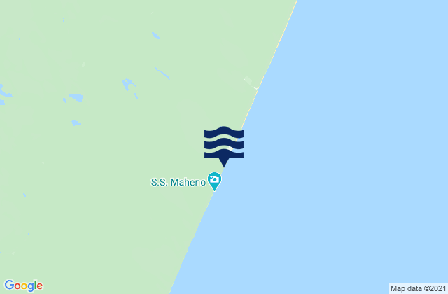Double Island Point - East Side, Australiaの潮見表地図