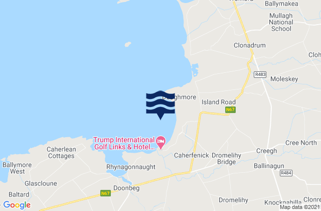Doughmore Bay, Irelandの潮見表地図