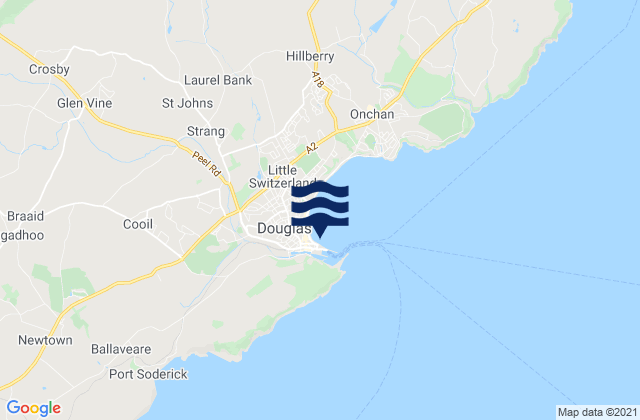 Douglas, Isle of Manの潮見表地図