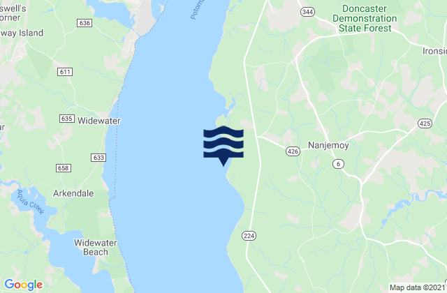 Douglas Point, United Statesの潮見表地図
