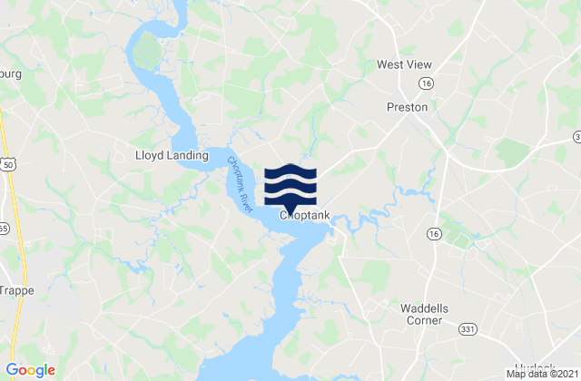 Dover Bridge, United Statesの潮見表地図