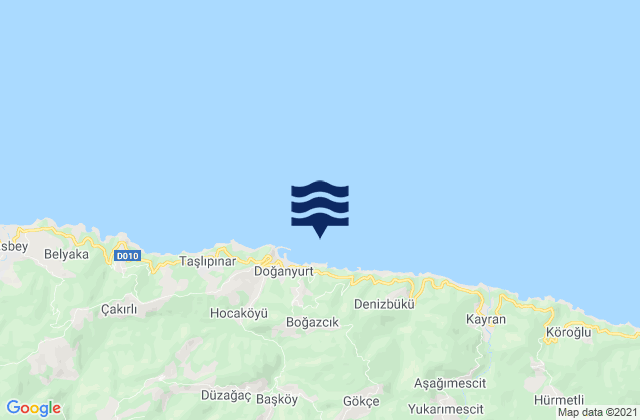 Doğanyurt İlçesi, Turkeyの潮見表地図