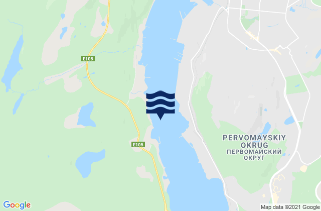 Drovyanoi Point, Russiaの潮見表地図