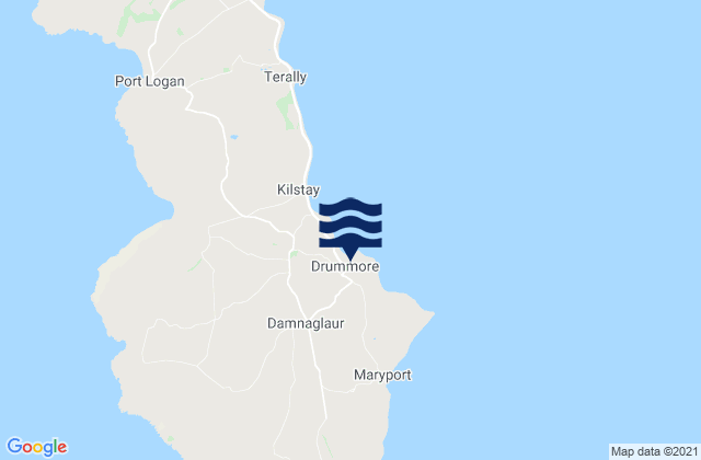 Drummore, United Kingdomの潮見表地図