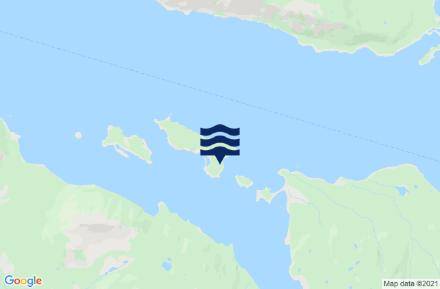 Dry Spruce Island, United Statesの潮見表地図