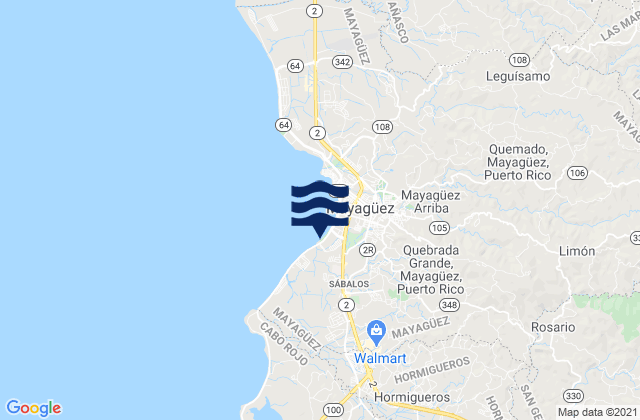 Duey Bajo Barrio, Puerto Ricoの潮見表地図