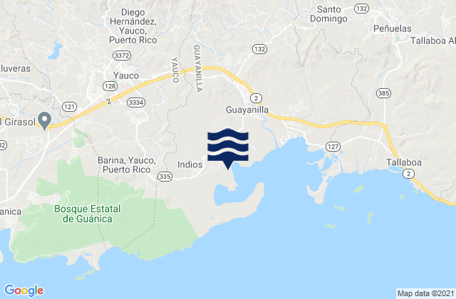 Duey Barrio, Puerto Ricoの潮見表地図
