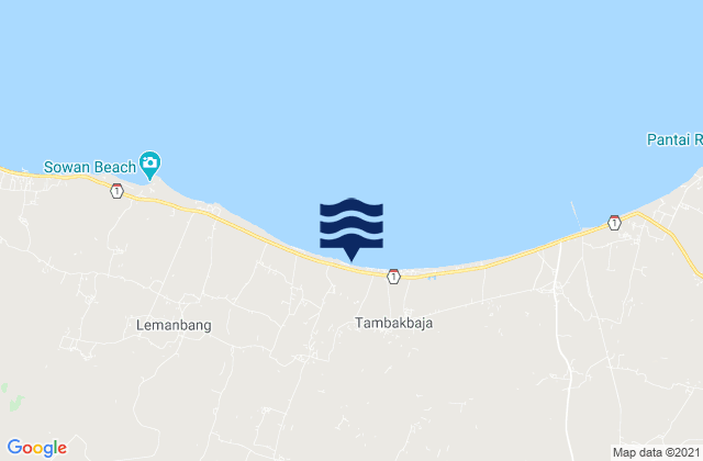 Dukoh, Indonesiaの潮見表地図