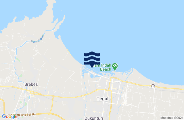 Dukuhturi, Indonesiaの潮見表地図
