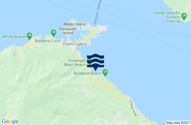 Dulangan, Philippinesの潮見表地図