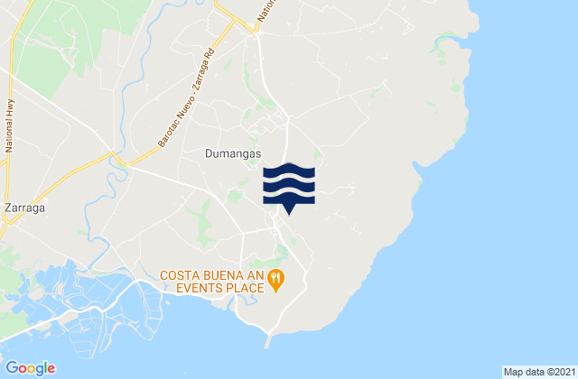 Dumangas, Philippinesの潮見表地図