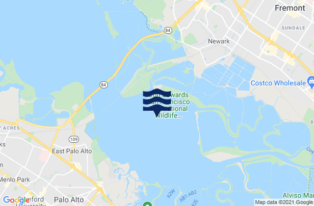 Dumbarton Point 1.15 nmi. SE of, United Statesの潮見表地図