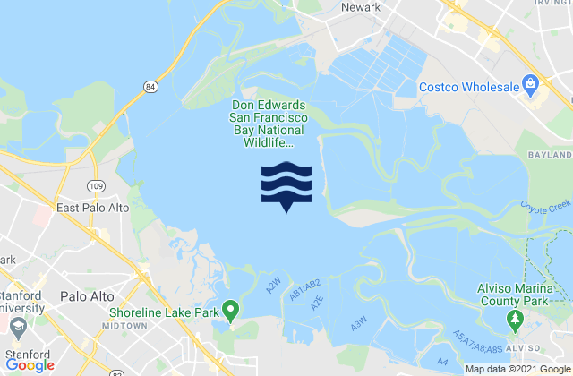 Dumbarton Point 2.3 mi NE, United Statesの潮見表地図