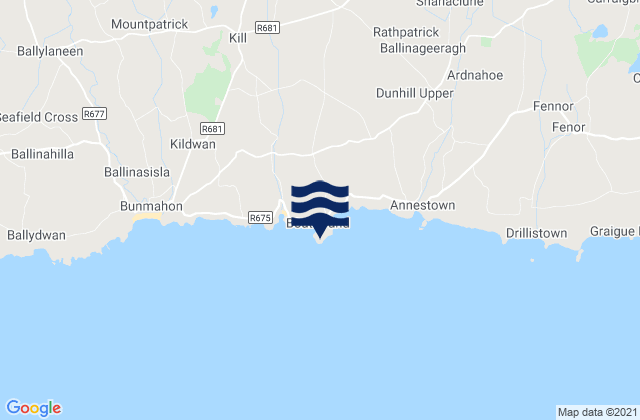 Dunabrattin Head, Irelandの潮見表地図