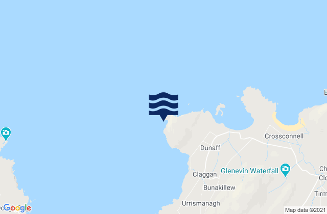 Dunaff Head, Irelandの潮見表地図