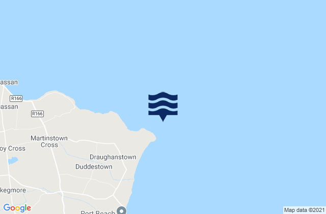 Dunany Point, Irelandの潮見表地図