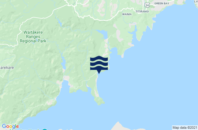 Duncan Bay, New Zealandの潮見表地図
