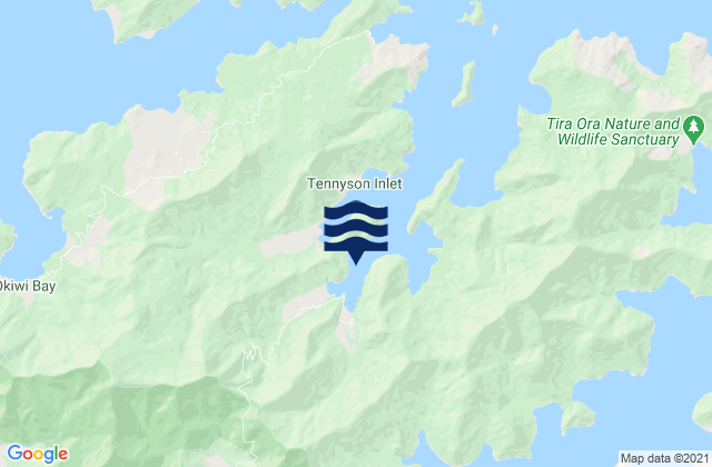 Duncan Bay, New Zealandの潮見表地図
