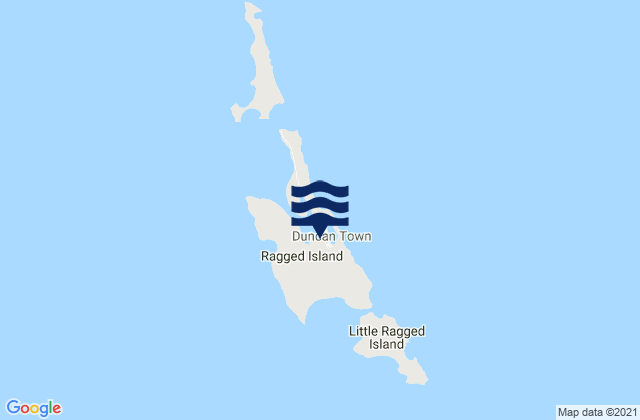 Duncan Town, Bahamasの潮見表地図