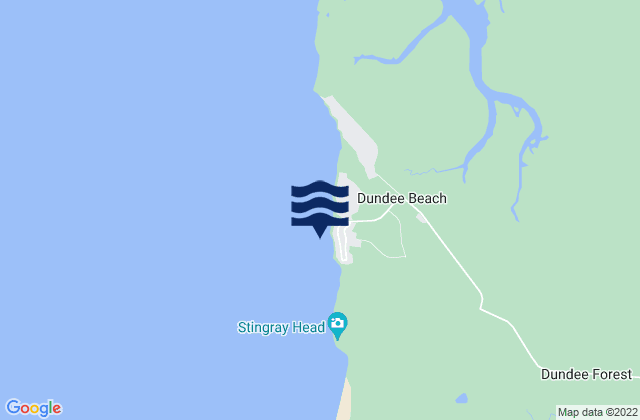 Dundee Beach, Australiaの潮見表地図