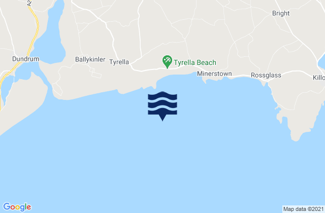 Dundrum Bay, United Kingdomの潮見表地図