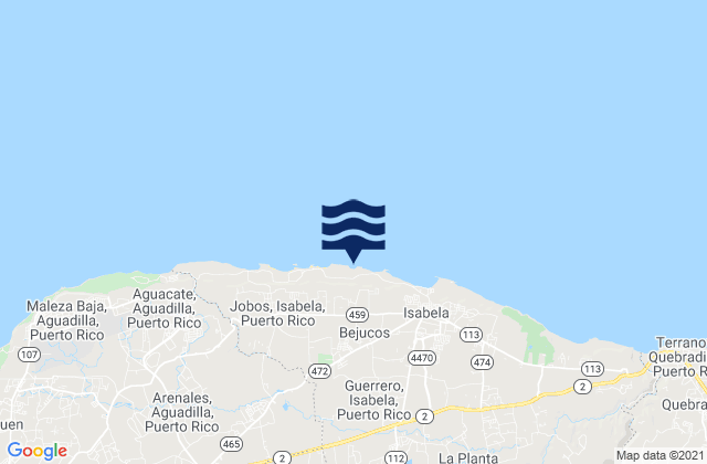 Dunes (Puerto Rico), Puerto Ricoの潮見表地図