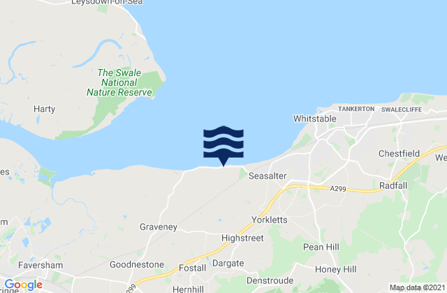 Dunkirk, United Kingdomの潮見表地図