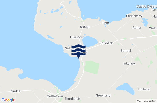 Dunnet Bay, United Kingdomの潮見表地図