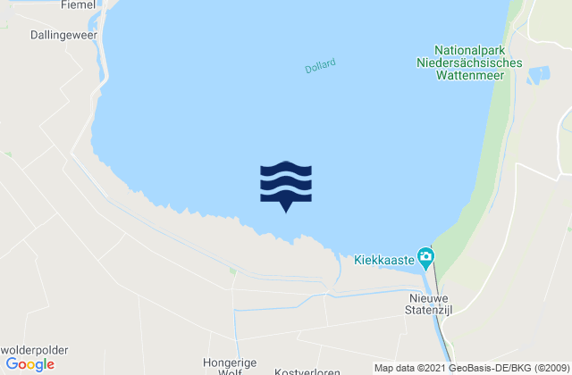 Dwarsgat, Netherlandsの潮見表地図