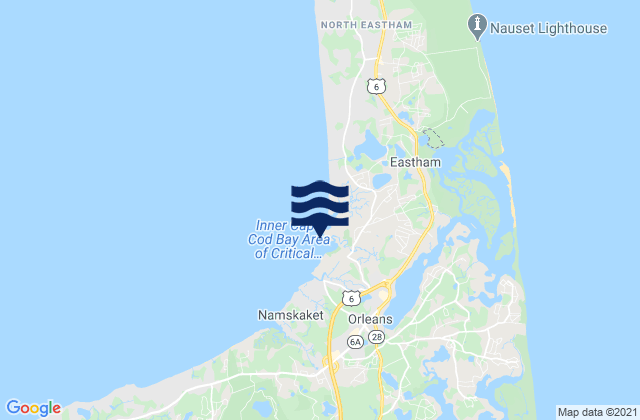 Dyer Prince Eastham, United Statesの潮見表地図